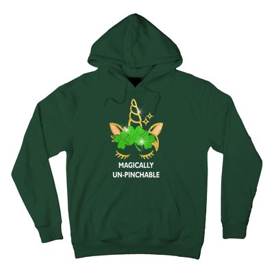 St Patrick's Day Unicorn Magically Un-Pinchable Hoodie