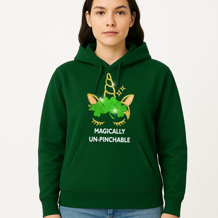 St Patrick's Day Unicorn Magically Un-Pinchable Hoodie