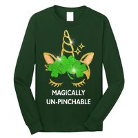 St Patrick's Day Unicorn Magically Un-Pinchable Long Sleeve Shirt