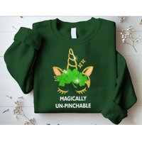 St Patrick's Day Unicorn Magically Un-Pinchable Sweatshirt
