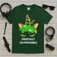 St Patrick's Day Unicorn Magically Un-Pinchable T-Shirt