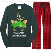 St Patrick's Day Unicorn Magically Un-Pinchable Long Sleeve Pajama Set