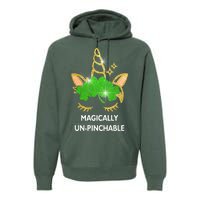 St Patrick's Day Unicorn Magically Un-Pinchable Premium Hoodie