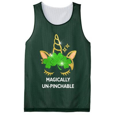 St Patrick's Day Unicorn Magically Un-Pinchable Mesh Reversible Basketball Jersey Tank