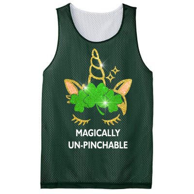 St Patrick's Day Unicorn Magically Un-Pinchable Mesh Reversible Basketball Jersey Tank