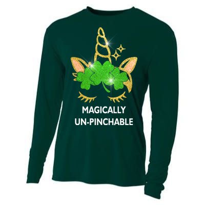 St Patrick's Day Unicorn Magically Un-Pinchable Cooling Performance Long Sleeve Crew