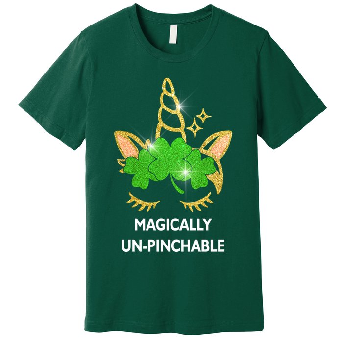 St Patrick's Day Unicorn Magically Un-Pinchable Premium T-Shirt