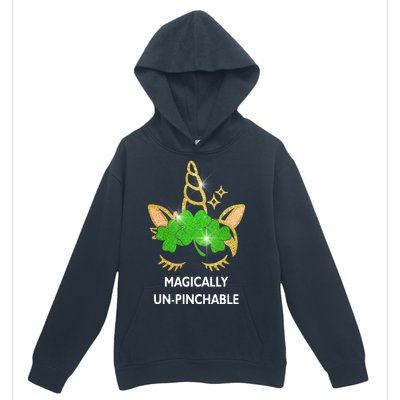 St Patrick's Day Unicorn Magically Un-Pinchable Urban Pullover Hoodie