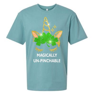 St Patrick's Day Unicorn Magically Un-Pinchable Sueded Cloud Jersey T-Shirt