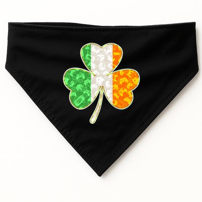 St Patrick's Day Video Gamer Shamrock Clover USA-Made Doggie Bandana