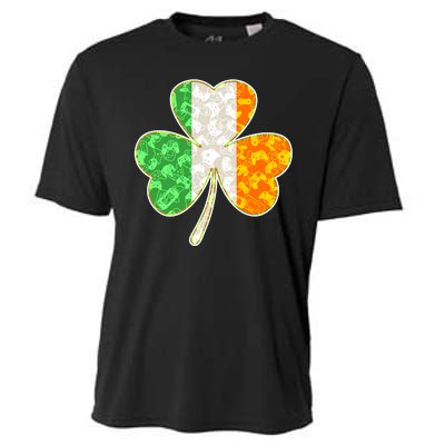 St Patrick's Day Video Gamer Shamrock Clover Cooling Performance Crew T-Shirt