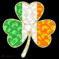 St Patrick's Day Video Gamer Shamrock Clover Tall T-Shirt