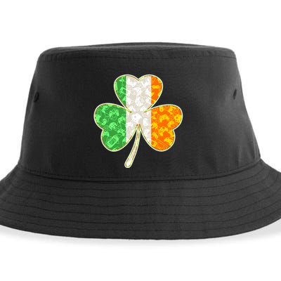 St Patrick's Day Video Gamer Shamrock Clover Sustainable Bucket Hat