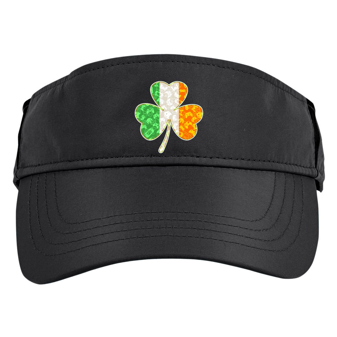 St Patrick's Day Video Gamer Shamrock Clover Adult Drive Performance Visor