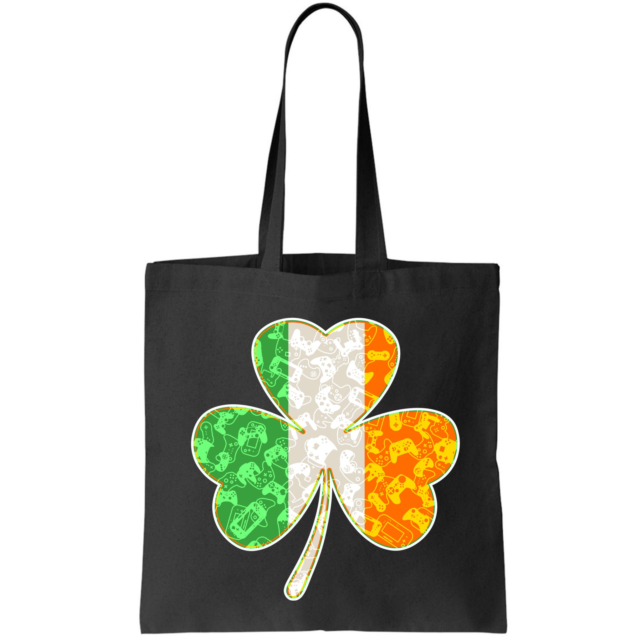 St Patrick's Day Video Gamer Shamrock Clover Bag