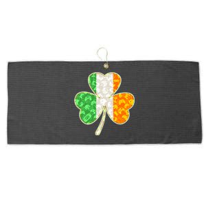 St Patrick's Day Video Gamer Shamrock Clover Large Microfiber Waffle Golf Towel