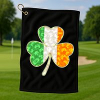 St Patrick's Day Video Gamer Shamrock Clover Golf Towel