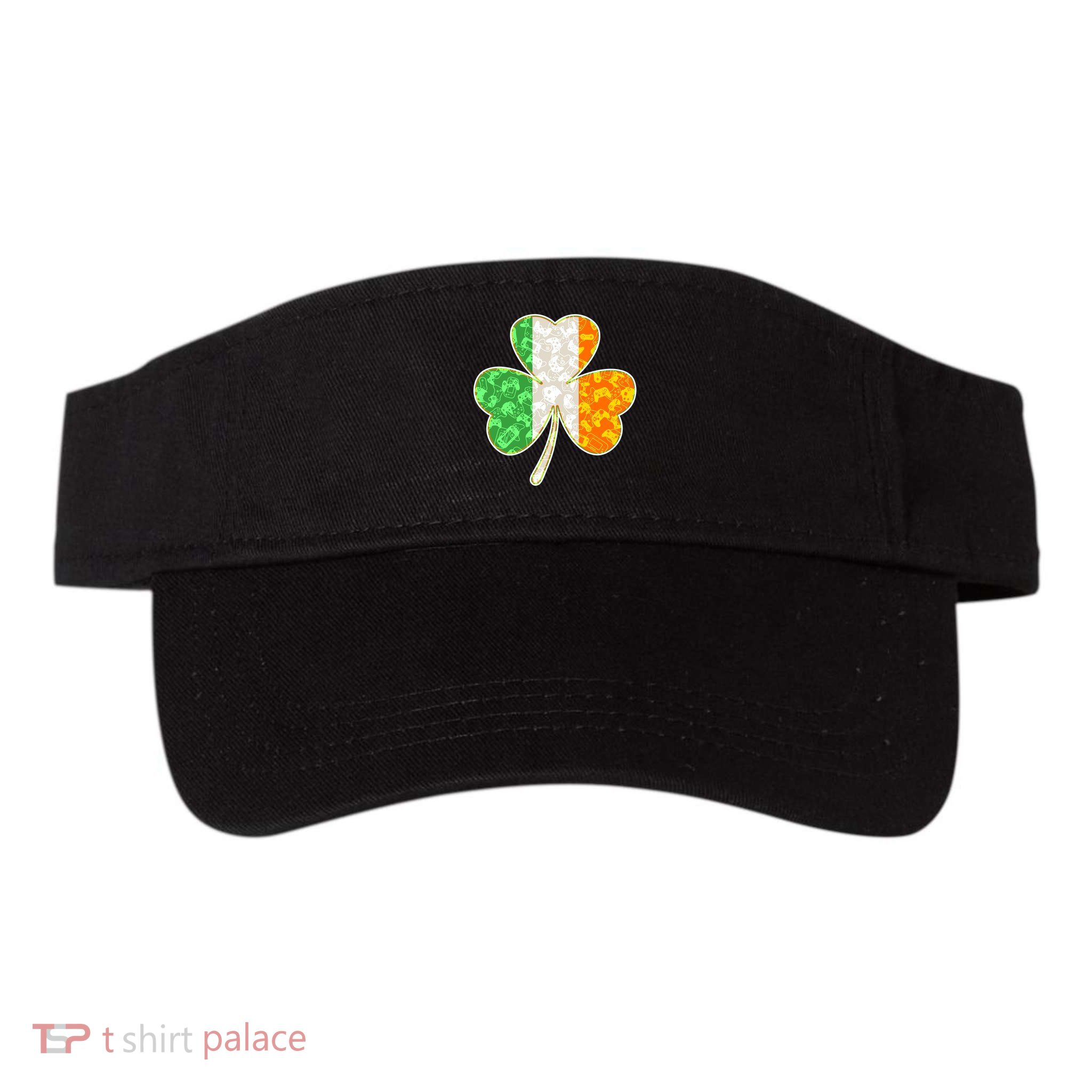 St Patrick's Day Video Gamer Shamrock Clover Visor