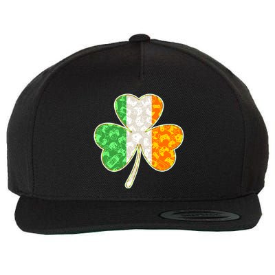 St Patrick's Day Video Gamer Shamrock Clover Wool Snapback Cap