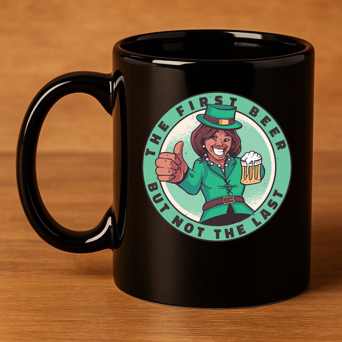 St Patricks Kamala Harris 11oz C Handle Ceramic Mug