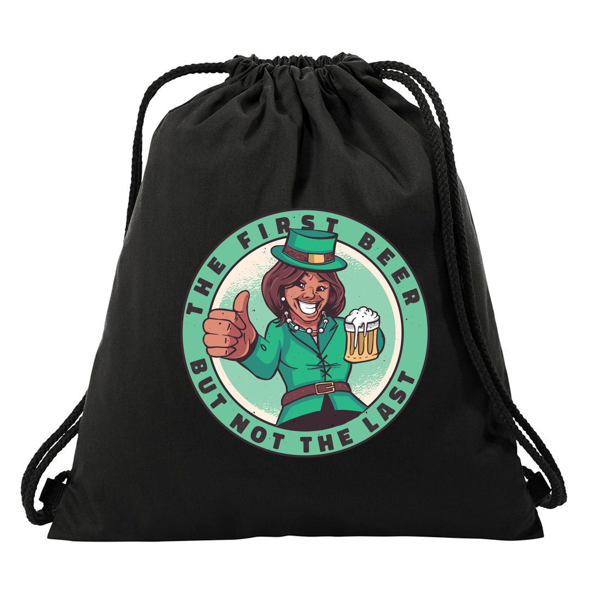 St Patricks Kamala Harris Drawstring Bag