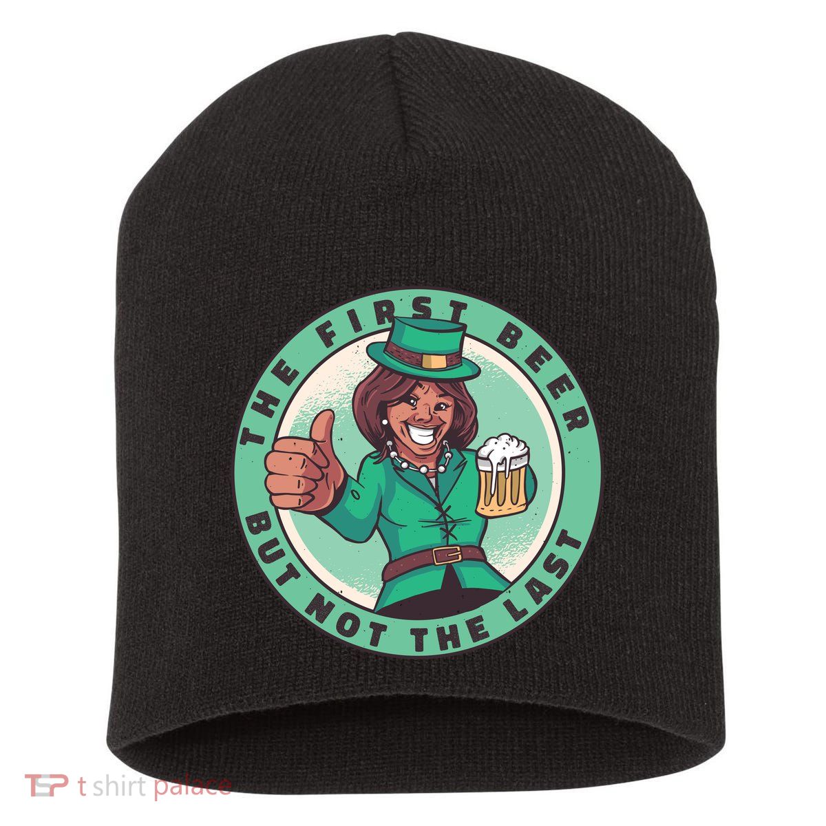 St Patricks Kamala Harris Short Acrylic Beanie