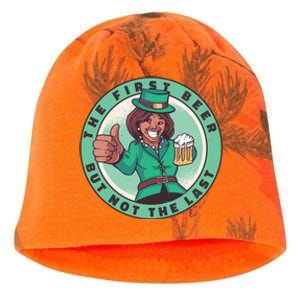 St Patricks Kamala Harris Kati - Camo Knit Beanie