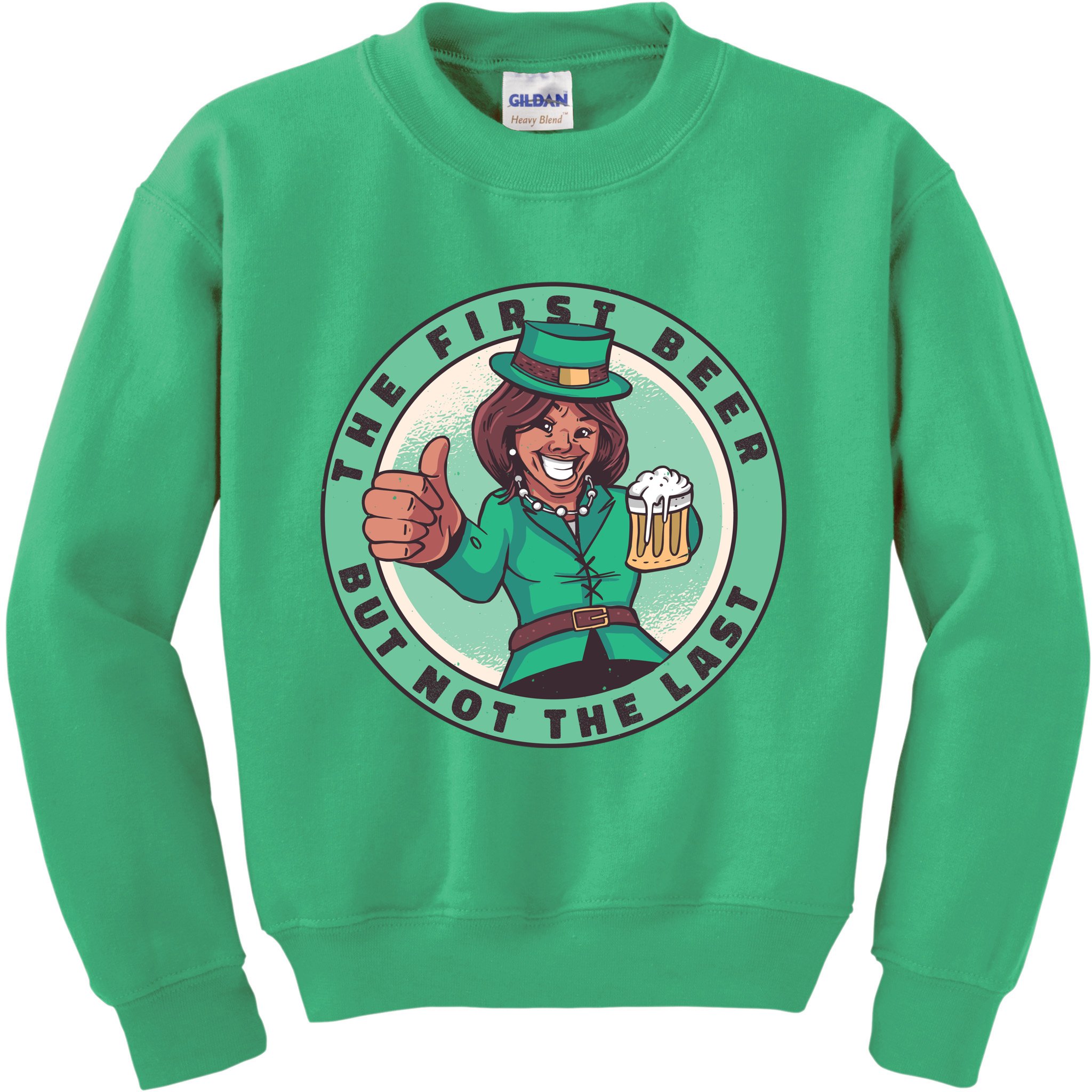 St Patricks Kamala Harris Kids Sweatshirt