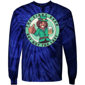 St Patricks Kamala Harris Tie-Dye Long Sleeve Shirt