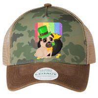 St Patrick's Pug Pot Of Gold Legacy Tie Dye Trucker Hat