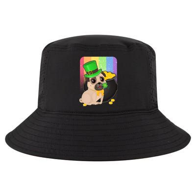 St Patrick's Pug Pot Of Gold Cool Comfort Performance Bucket Hat