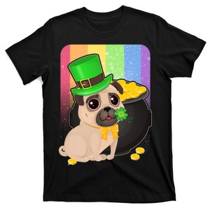 St Patrick's Pug Pot Of Gold T-Shirt