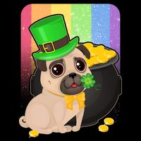St Patrick's Pug Pot Of Gold Impact Tech Backpack