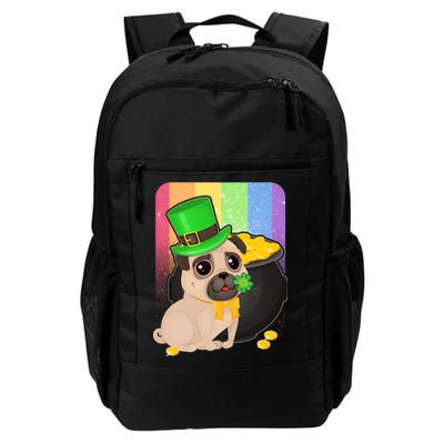 St Patrick's Pug Pot Of Gold Daily Commute Backpack