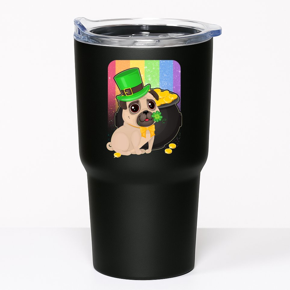 St Patrick's Pug Pot Of Gold Tumbler
