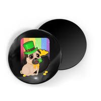 St Patrick's Pug Pot Of Gold Magnet