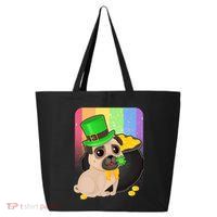 St Patrick's Pug Pot Of Gold 25L Jumbo Tote
