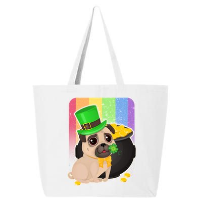 St Patrick's Pug Pot Of Gold 25L Jumbo Tote