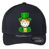 St Pattys Day Quarantine Leprechaun Masked Flexfit Unipanel Trucker Cap