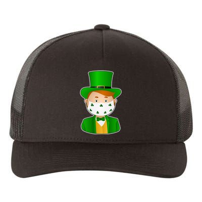 St Pattys Day Quarantine Leprechaun Masked Yupoong Adult 5-Panel Trucker Hat