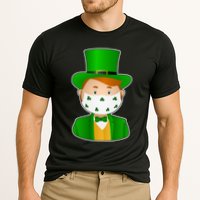 St Pattys Day Quarantine Leprechaun Masked Cooling Performance Crew T-Shirt