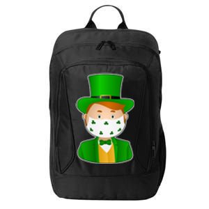 St Pattys Day Quarantine Leprechaun Masked City Backpack