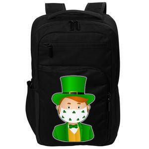 St Pattys Day Quarantine Leprechaun Masked Impact Tech Backpack