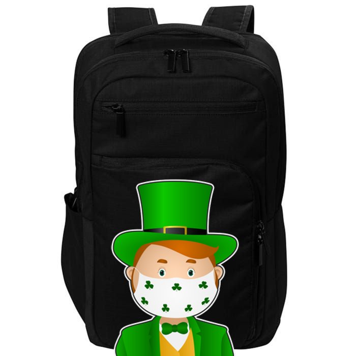 St Pattys Day Quarantine Leprechaun Masked Impact Tech Backpack