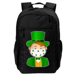 St Pattys Day Quarantine Leprechaun Masked Daily Commute Backpack