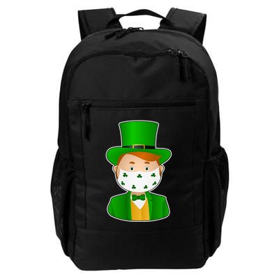 St Pattys Day Quarantine Leprechaun Masked Backpack