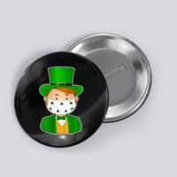 St Pattys Day Quarantine Leprechaun Masked Button