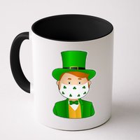 St Pattys Day Quarantine Leprechaun Masked Mug