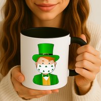 St Pattys Day Quarantine Leprechaun Masked Mug