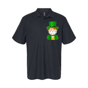 St Pattys Day Quarantine Leprechaun Masked Softstyle Adult Sport Polo